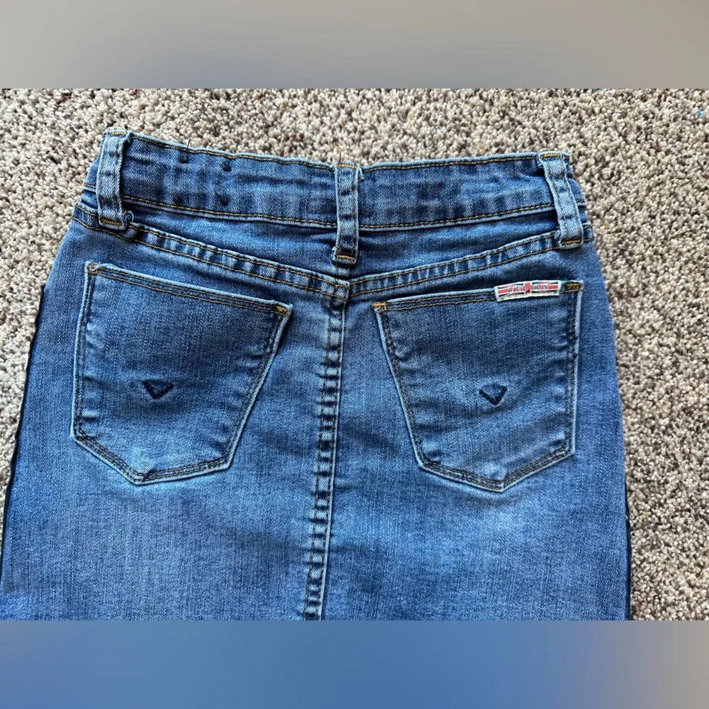 Hudson Girls Denim Side Zipper Jean Skirt Size 7 Mini Skirt Denim  Jean Skirt